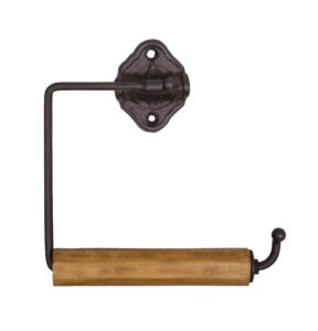 Iron + wood paper dispenser