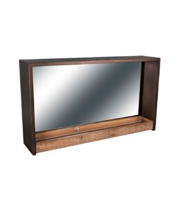 Iron/wood mirror