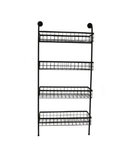 Wall shelf with 4 baskets