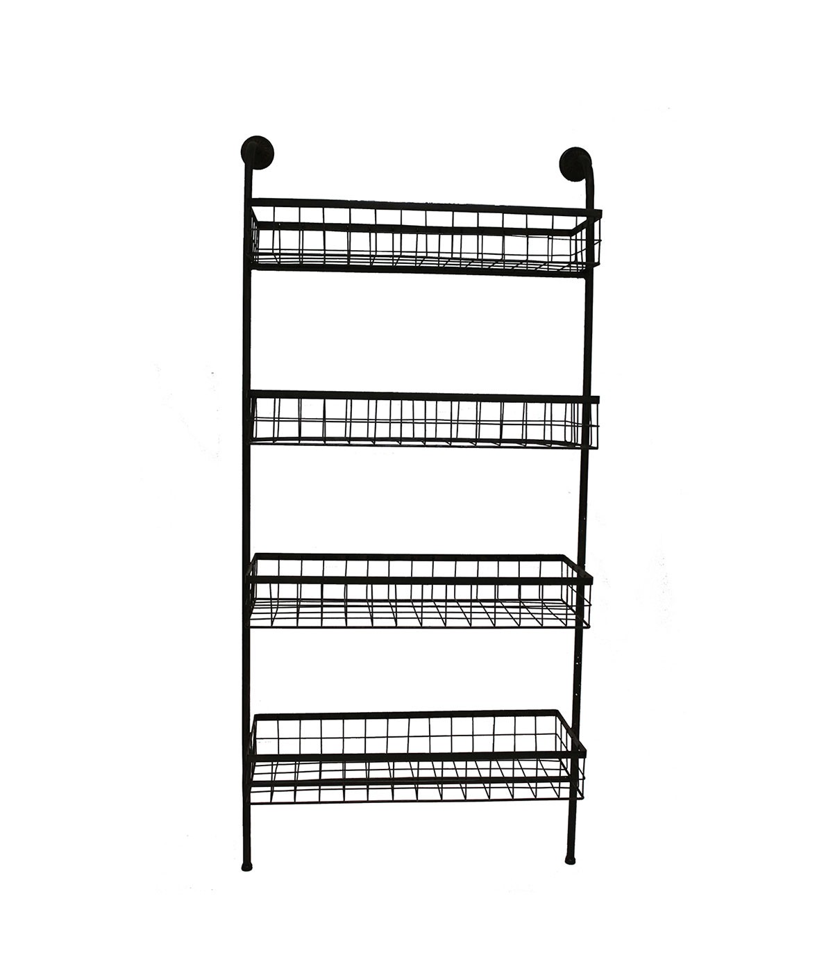 Wall shelf with 4 baskets