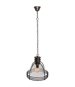 Industrial glass pendant light Ø36 H:42