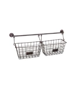 Double wall basket on bar