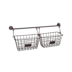 Double wall basket on bar