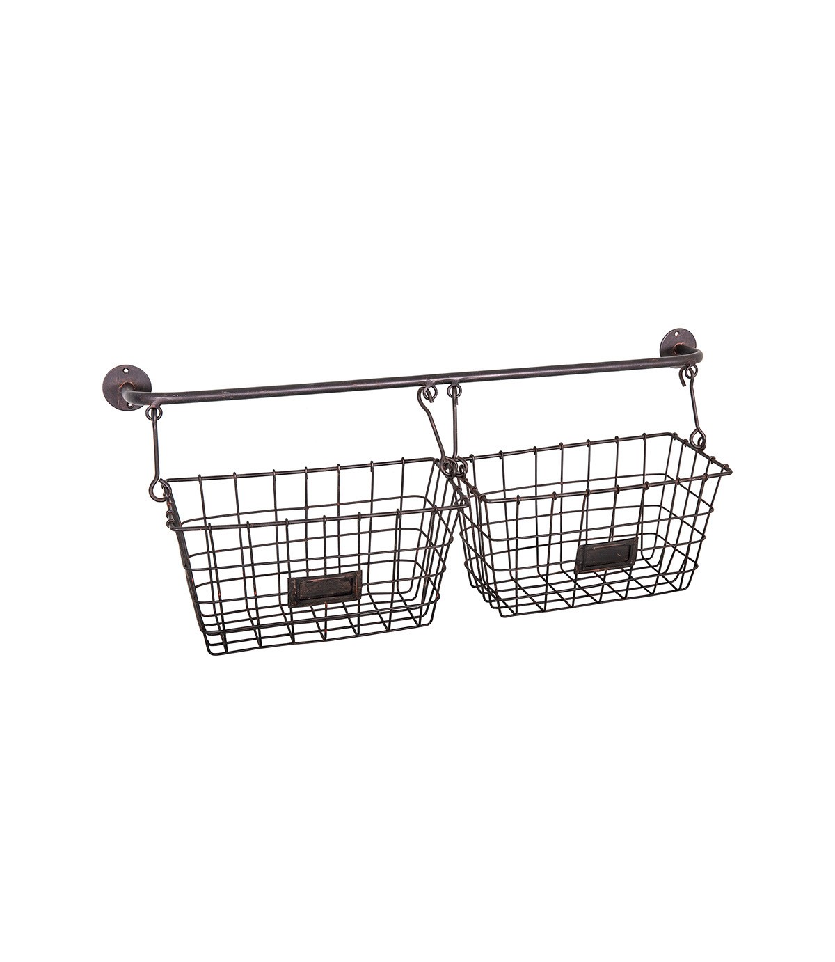 Double wall basket on bar