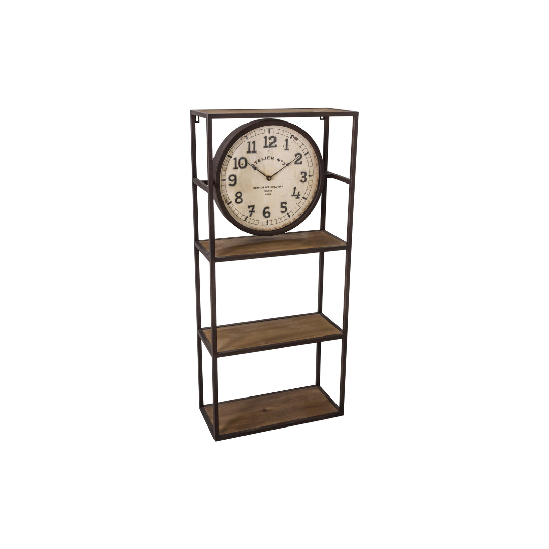 Pendulum with industrial shelves