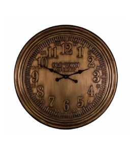 Pendule OLD TOWN laiton Ø 84 cm