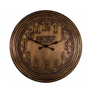 Pendule OLD TOWN laiton Ø 84 cm
