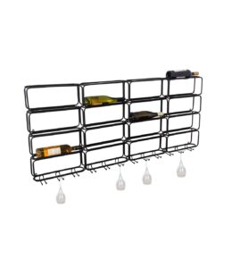 20 bottle rack with glass holders