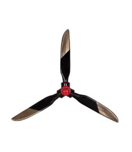 3-blade propeller Ø102 black/red/metal