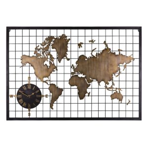 World map 60 x 88 cm with pendulum