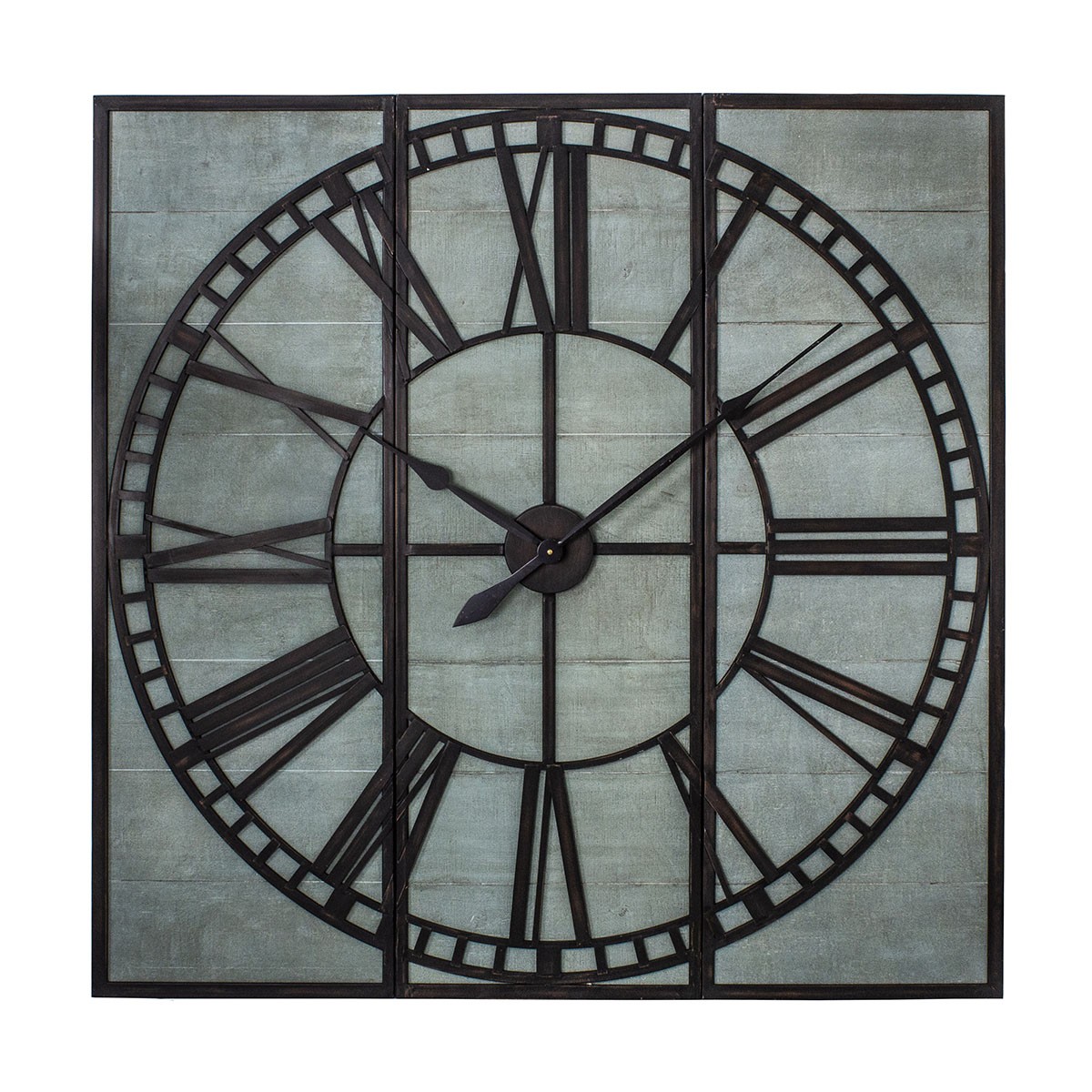 3-part industrial clock