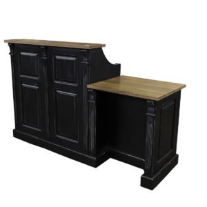 Reception desk + PMR L 180 x H 115/90/80 x D 60