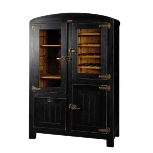 Bistro cabinet with 2 glass doors, 1 door and 1 drawer