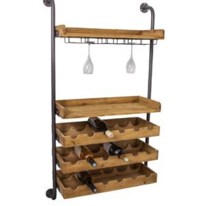 Wall-mounted wine cellar