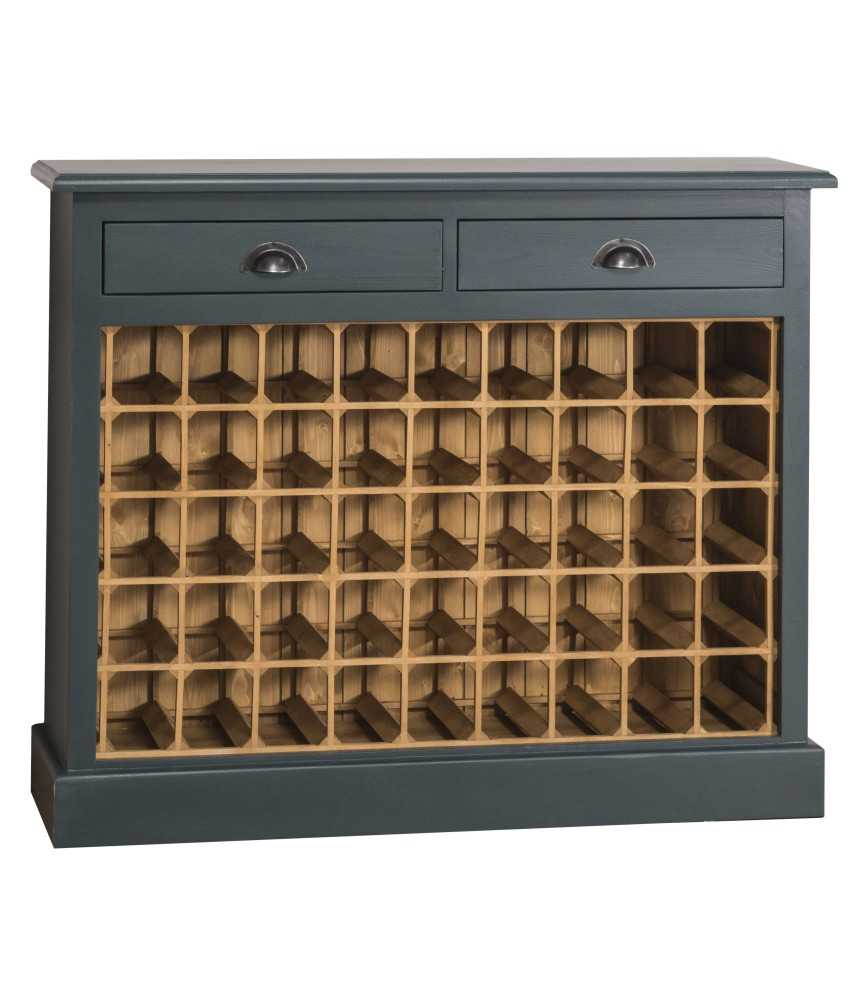 45-bottle wine cellar with 2 drawers L 110 x D 34 x H 90