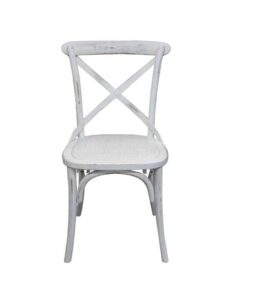 Painted full seat bistro chair