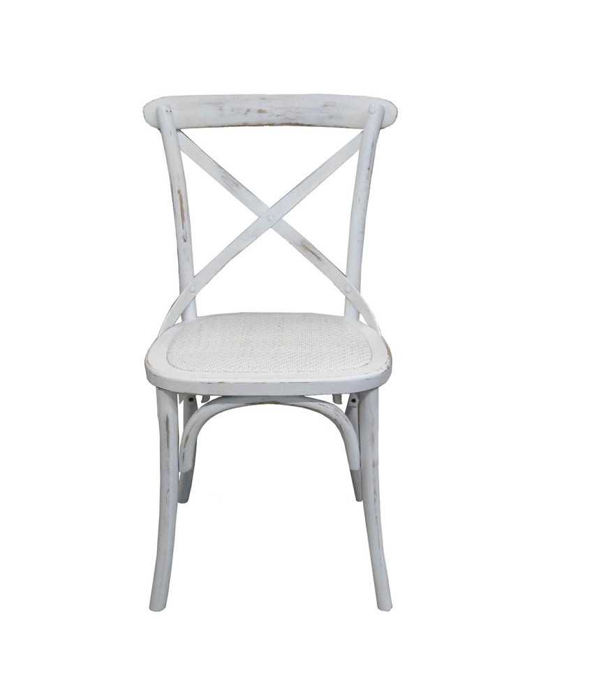 Painted full seat bistro chair