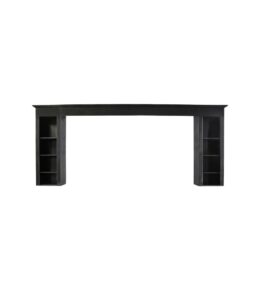 Upper rear part of bar with shelves