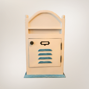 Shabby Chic Wooden Wall-Mounted Mail & Key Holder