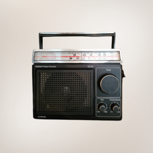 Vintage JCPenney AM/FM/TV Portable Band Receiver Radio - Classic Mid-Century Design (AC/DC)
